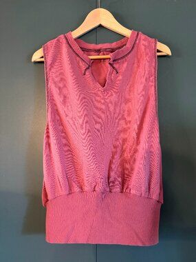 Free People Movement Twist Back Tank - Berry color - size L